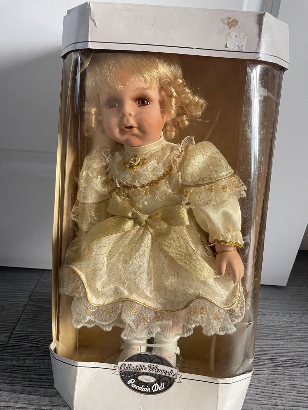 Collectible memories porcelain doll